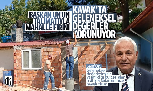 Kavak Belediyesi’nden geleneksel dokunuş… Başkan Ün’ün talimatıyla o mahalleye fırın…