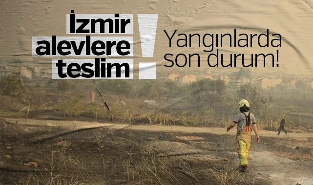 İzmir alevlere teslim: Yangınlarda son durum!
