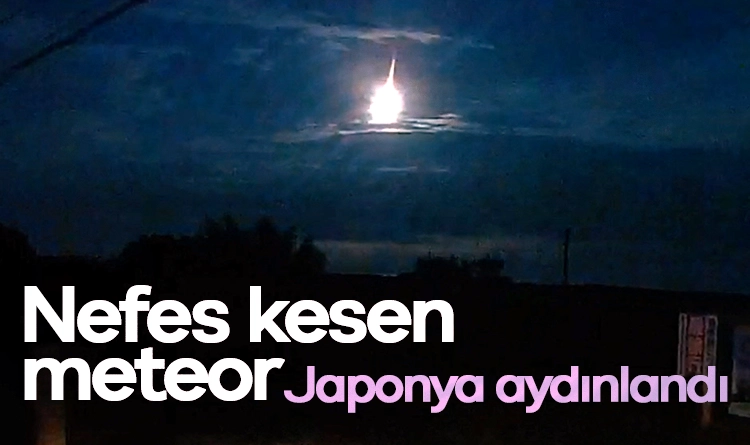 Geceyi aydınlatan sürpriz: Japonya’da nefes kesen meteor
