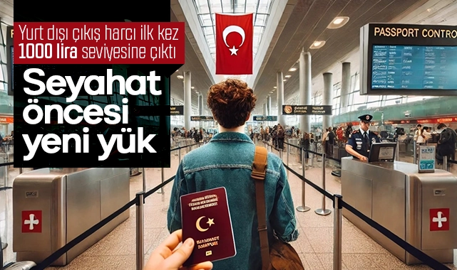 Seyahat öncesi yeni yük: Yurt dışı çıkış harcı 1000 TL oldu