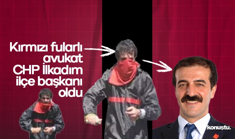 Kırmızı fularlı avukat, Samsun’da CHP’nin ilçe başkanı oldu