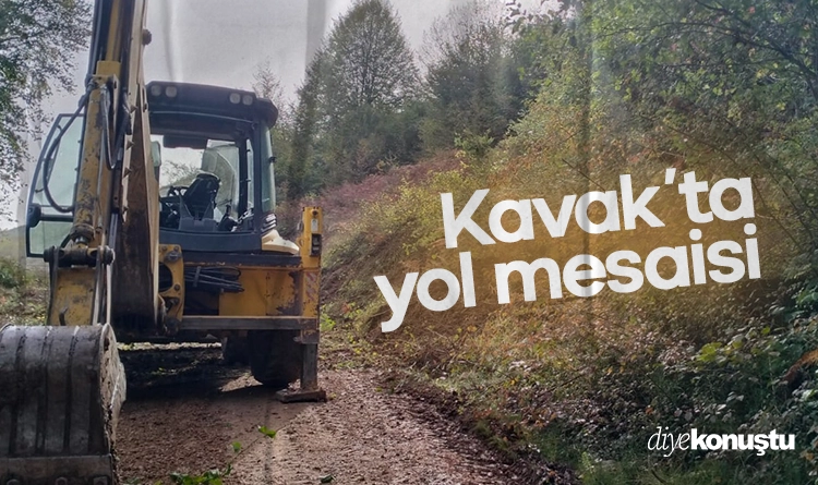 Kavak’ta yol mesaisi: Başkan Şerif Ün hedef büyüttü