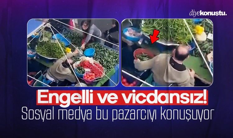 Engelli ve vicdansız! Sosyal medya bu pazarcıyı konuşuyor