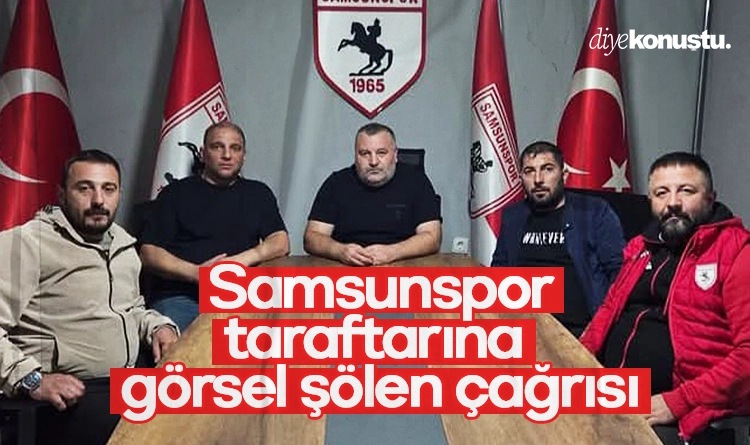 Samsunspor taraftarına tribünlerde görsel şölen çağrısı