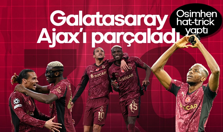 Galatasaray’ın gecesi! Ajax’ı deplasmanda parçaladı…