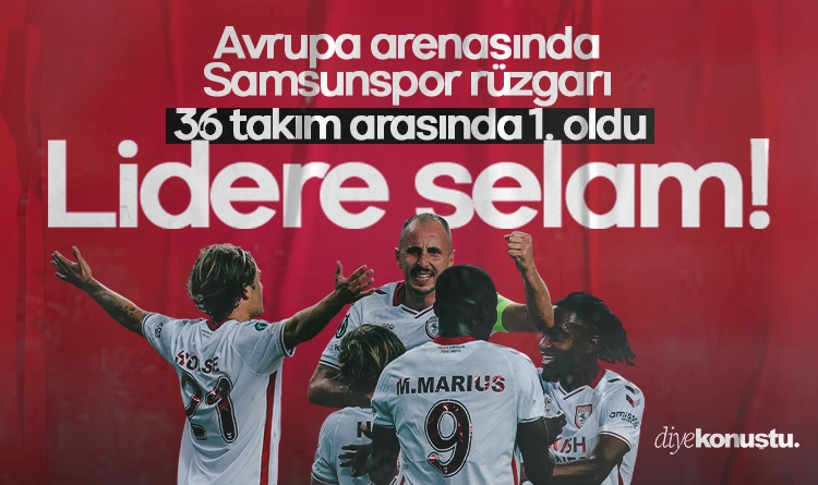 Avrupa arenasında Samsunspor rüzgarı: 3-0’lık zafer ve liderlik