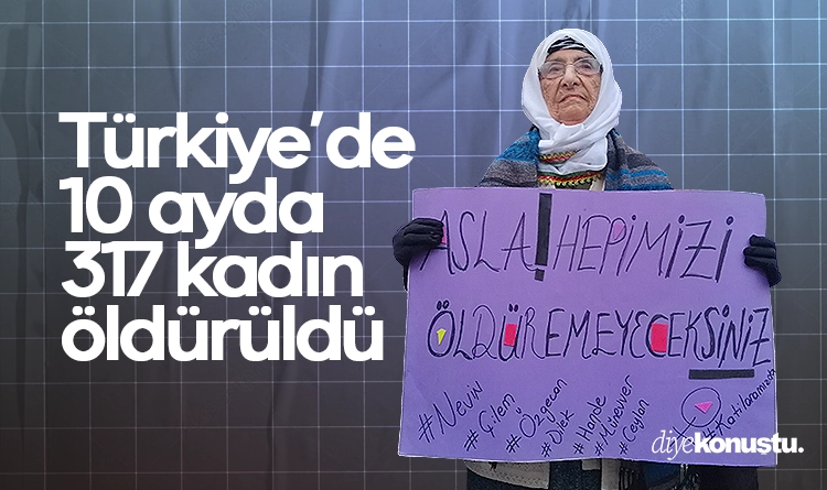 Türkiye’de 10 ayda 317 kadın öldürüldü