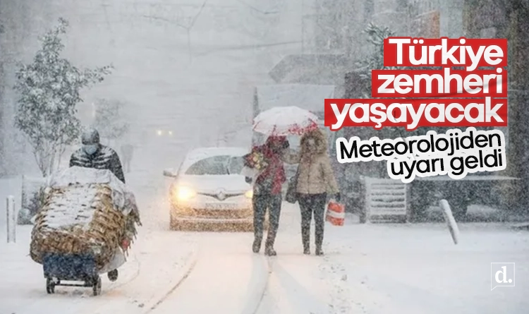 Meteoroloji uyardı: Türkiye zemheri yaşayacak