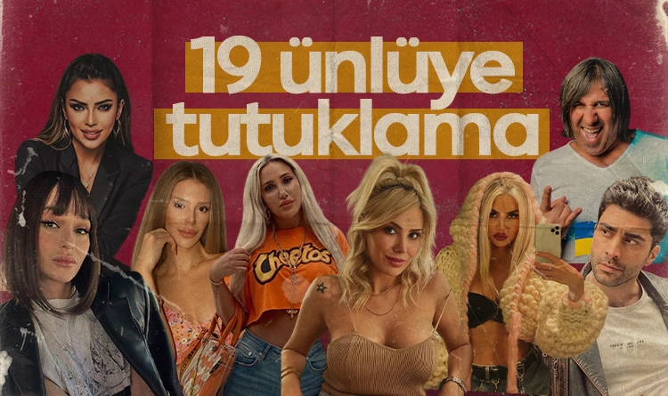 Ünlülere uyuşturucu soruşturması: 19 tutuklama