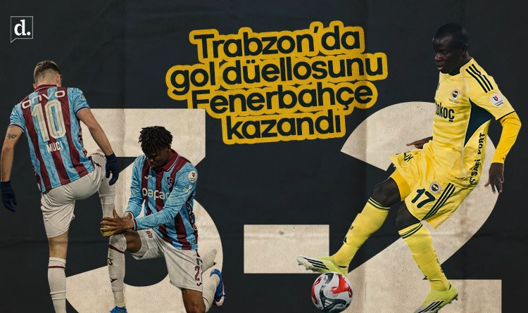 Trabzon’da gol düellosunu Fenerbahçe kazandı