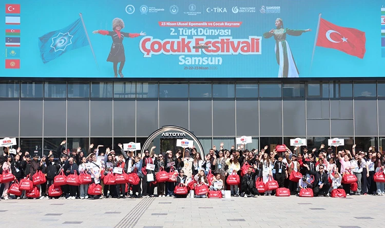 Türk Dünyası çocukları Samsun’da Astorya ve Balonya’ya hayran kaldı