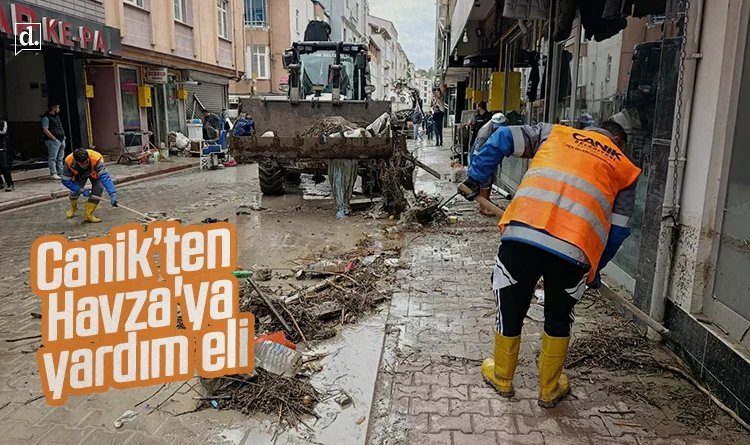 Canik Belediyesi’nden Havza’ya yardım eli