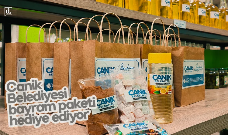 Canik Belediyesi bayram paketi hediye ediyor