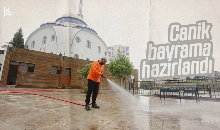 Canik bayrama hazırlandı