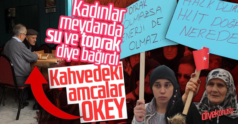 Çarşamba'da kadınlar toprak diye bağırırken, amcalar okeye döndü