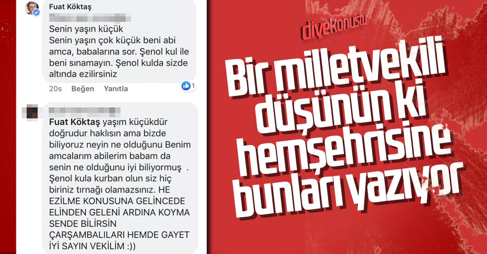 Milletvekilinden genç hemşehrisine: Beni babana sor