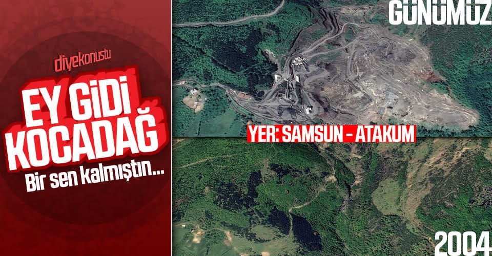 Samsun Atakum’da çevre faciası yaşanıyor: Kocadağ'ı katlettiler