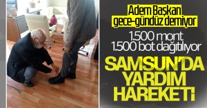 Samsun’da yardım hareketi