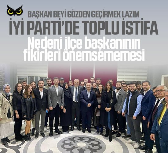 Samsun İYİ Parti’de akşam iftar sabah istifa