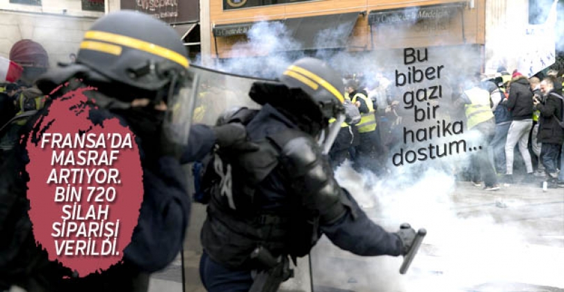 Fransada Sari Yelekliler Hareketi Icin Takviye Biber Gazi Silahi Alinacak Jpg