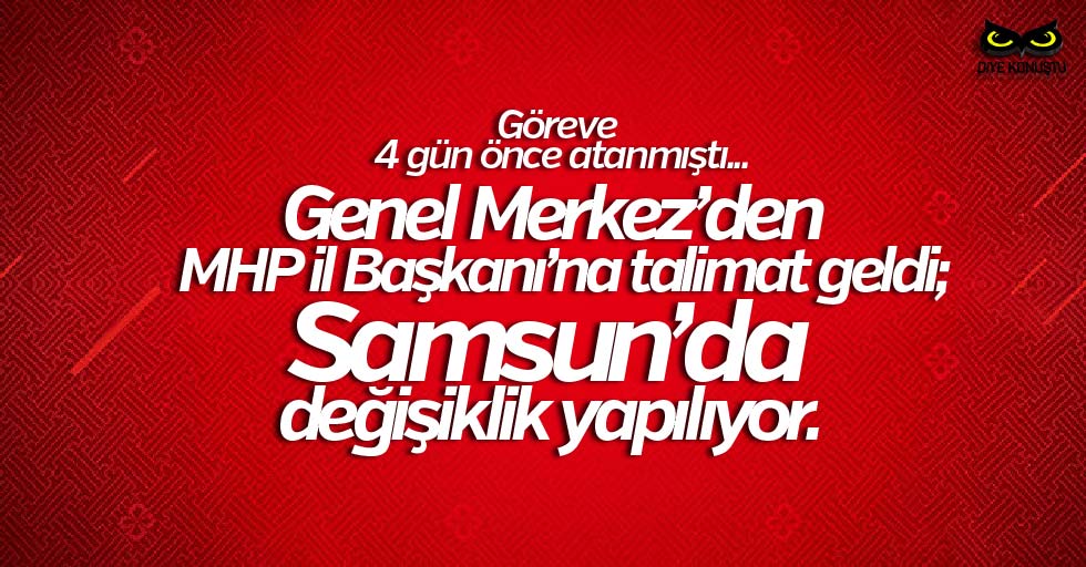 Genel Merkez 'değişiklik' genelgesi gönderdi