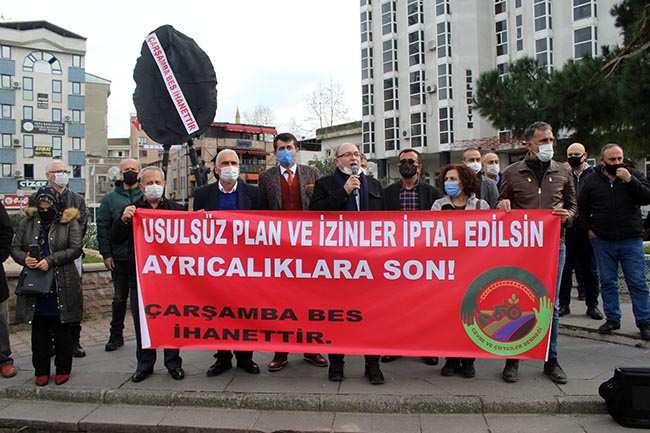 Santral Icin Siyah Celenkli Protesto Jpg