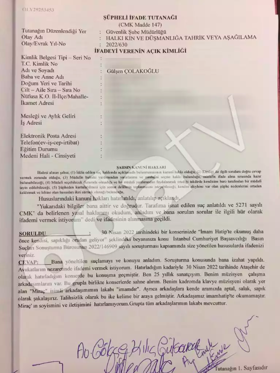 Şarkıcı Gülşen tutuklandı