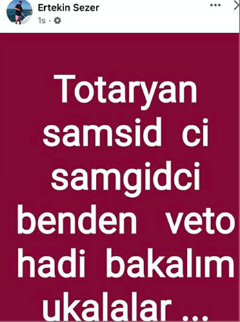 Samsun Yelken Kulübü Başkanı Sezer’den skandal paylaşım: Kalitesini belli etti Samsun Yelken Kulübü Başkanı Sezer’den skandal paylaşım: Kalitesini belli etti