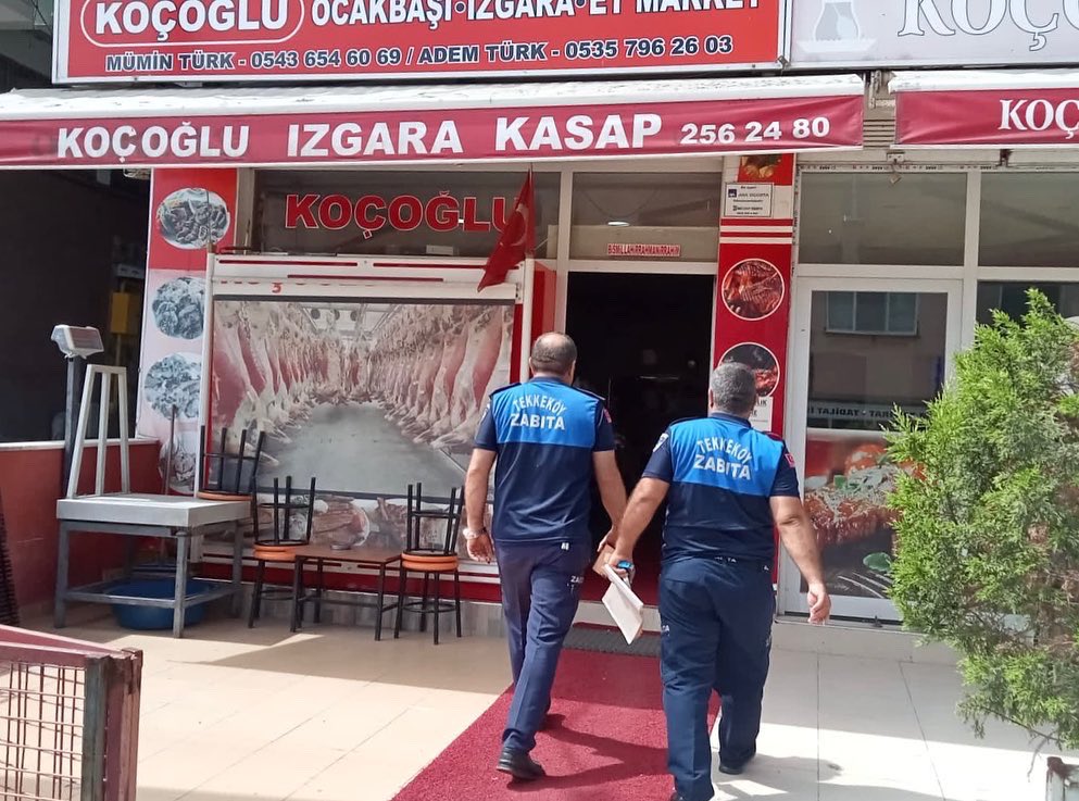 Tekkeköy’de kasaplara sıkı denetim: Halkın sağlığı her şeyin üstünde
