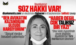 Ali Babacan’ın il başkanından kendisini eleştiren diyekonustu.com’a ‘talihsiz’ cevap!