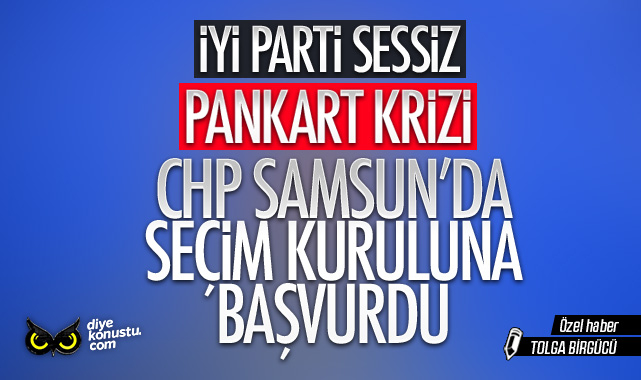 CHP'den Samsun'daki HDP pankartına itiraz! İYİ Parti sessiz