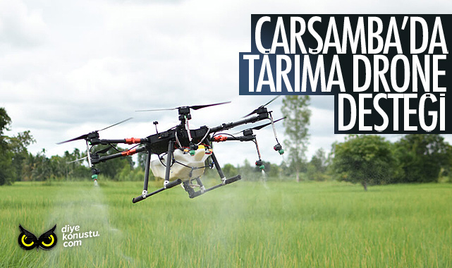 Karadeniz'de ilk... Çarşamba'da tarıma drone desteği