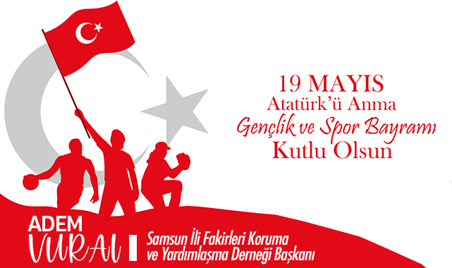 Samsun İli Fakirleri Koruma Derneği kutlama ilanıdır.