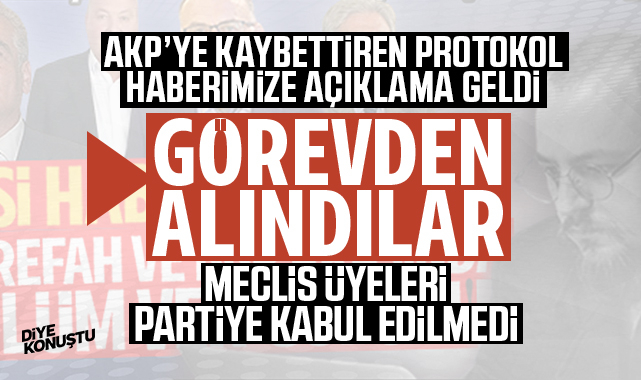 AKP'ye kaybettiren protokolün belgesini yayınlamıştık... Açıklama geldi: Görevden alındılar...
