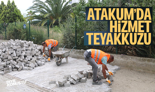 Atakum'da hizmet teyakkuzu... Sokak sokak çalışma...
