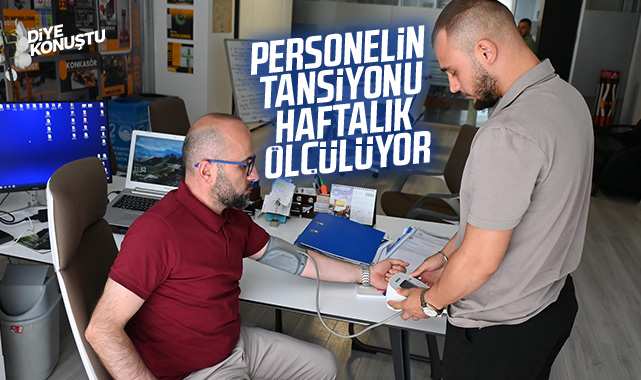 İlkadım Belediyesi personeline haftalık tansiyon ölçümü