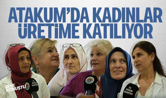 Atakum'da kadınlar üretime katılıyor... AKSEM kurslarına yoğun ilgi...