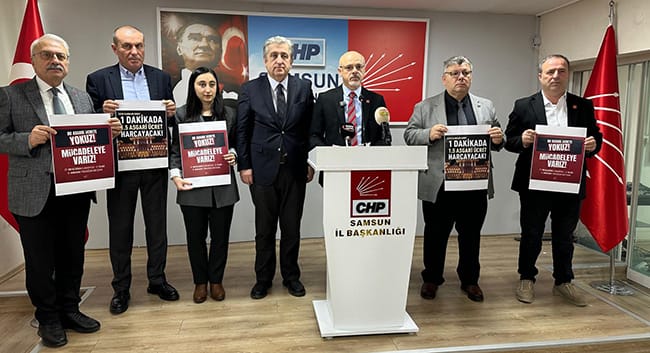 CHP Samsun’dan asgari ücret tepkisi: Bu halkla alay etmektir