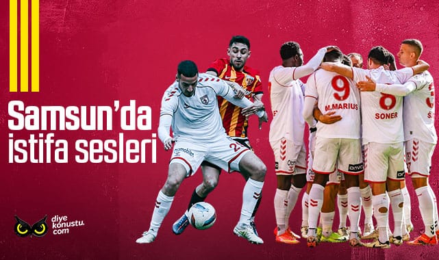 Samsunspor Kayserispor maçında istifa sesleri!