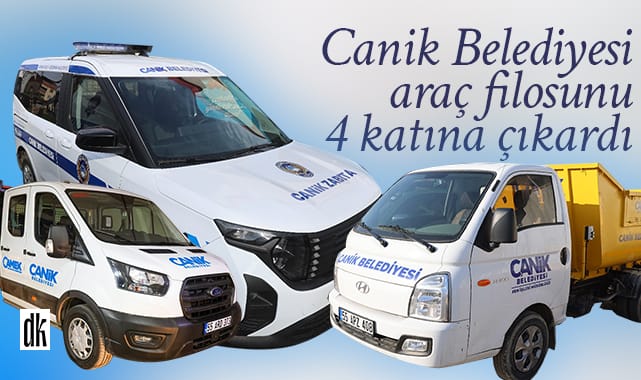 Canik Belediyesi araç filosunu 4 katına çıkardı