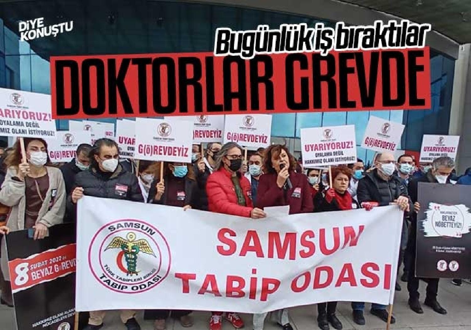 Samsun’da doktorlar iş bıraktı: Sefalet ücreti istemiyoruz