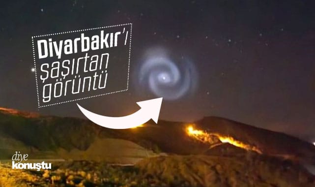 Diyarbakır'da görüntülendi! Kara delik mi, ufo mu, doğal mı?
