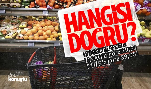 Hangisi doğru? Enflasyon TÜİK’e göre 39.05, ENAG’a göre 79.51