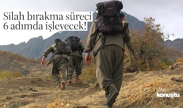 Silah bırakma süreci 6 adımda işleyecek!