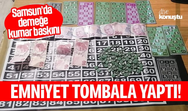 Emniyet tombala yaptı! Samsun’da derneğe kumar baskını
