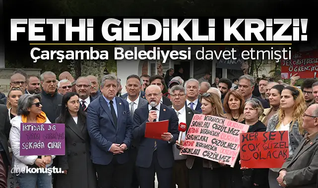 Çarşamba Belediyesi'nden kriz davetiyesi! CHP'den Fethi Gedikli konferansına sert tepki