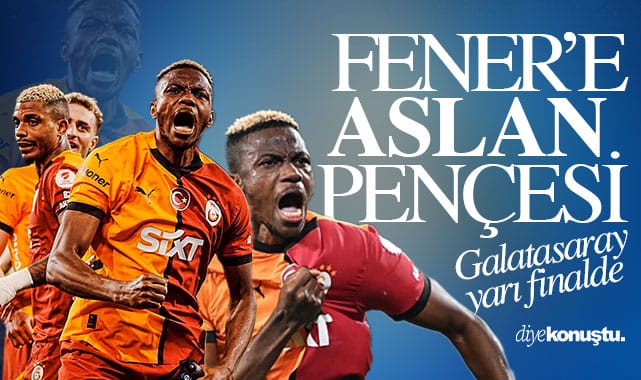 Fenerbahçe'ye Aslan pençesi! Galatasaray yarı finalde... Maçta olaylar çıktı...