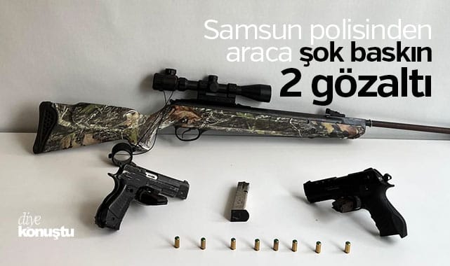 Samsun polisinden şok baskın: Araçtan neler çıktı neler!