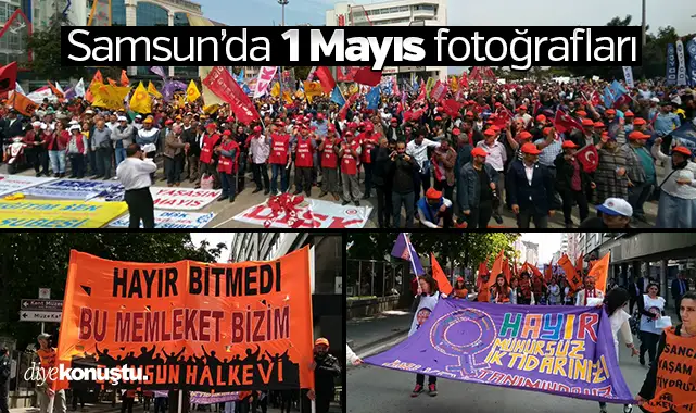 Samsun'da 1 Mayıs fotoğrafları: Çığlık, slogan, direniş
