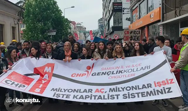 Samsun'da 1 Mayıs fotoğrafları: Çığlık, slogan, direniş Samsun'da 1 Mayıs fotoğrafları: Çığlık, slogan, direniş